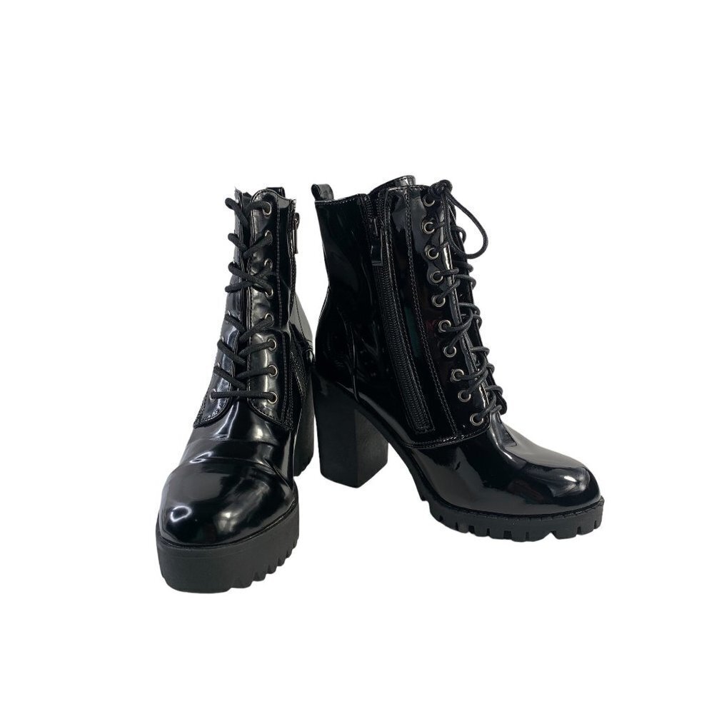 Fashion Nova Women's Black Heel Boots